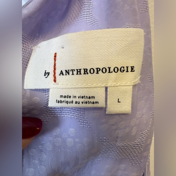 Anthropologie ‘Lavinia’ Halter Blouse Lilac Boho Sleeveless Women’s Size Large - Picture 11 of 13